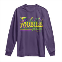 Mardi Gras Mobile Alabama AL Carnival Beads Long Sleeve Shirt
