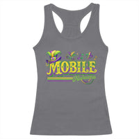 Mardi Gras Mobile Alabama AL Carnival Beads Racerback Tank Top