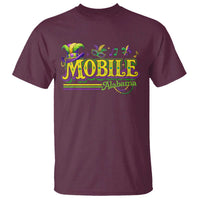 Mardi Gras Mobile Alabama AL Carnival Beads T Shirt