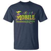 Mardi Gras Mobile Alabama AL Carnival Beads T Shirt