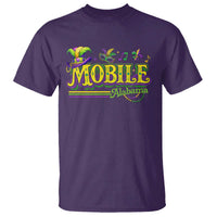 Mardi Gras Mobile Alabama AL Carnival Beads T Shirt