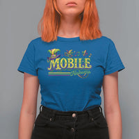 Mardi Gras Mobile Alabama AL Carnival Beads T Shirt For Women