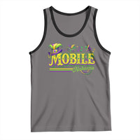 Mardi Gras Mobile Alabama AL Carnival Beads Tank Top