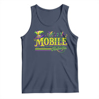Mardi Gras Mobile Alabama AL Carnival Beads Tank Top