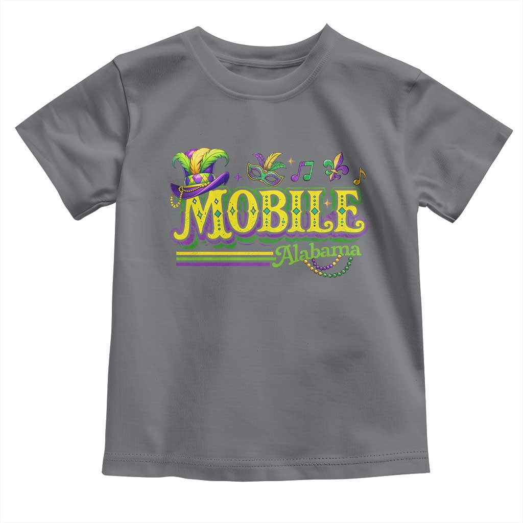 Mardi Gras Mobile Alabama AL Carnival Beads Toddler T Shirt