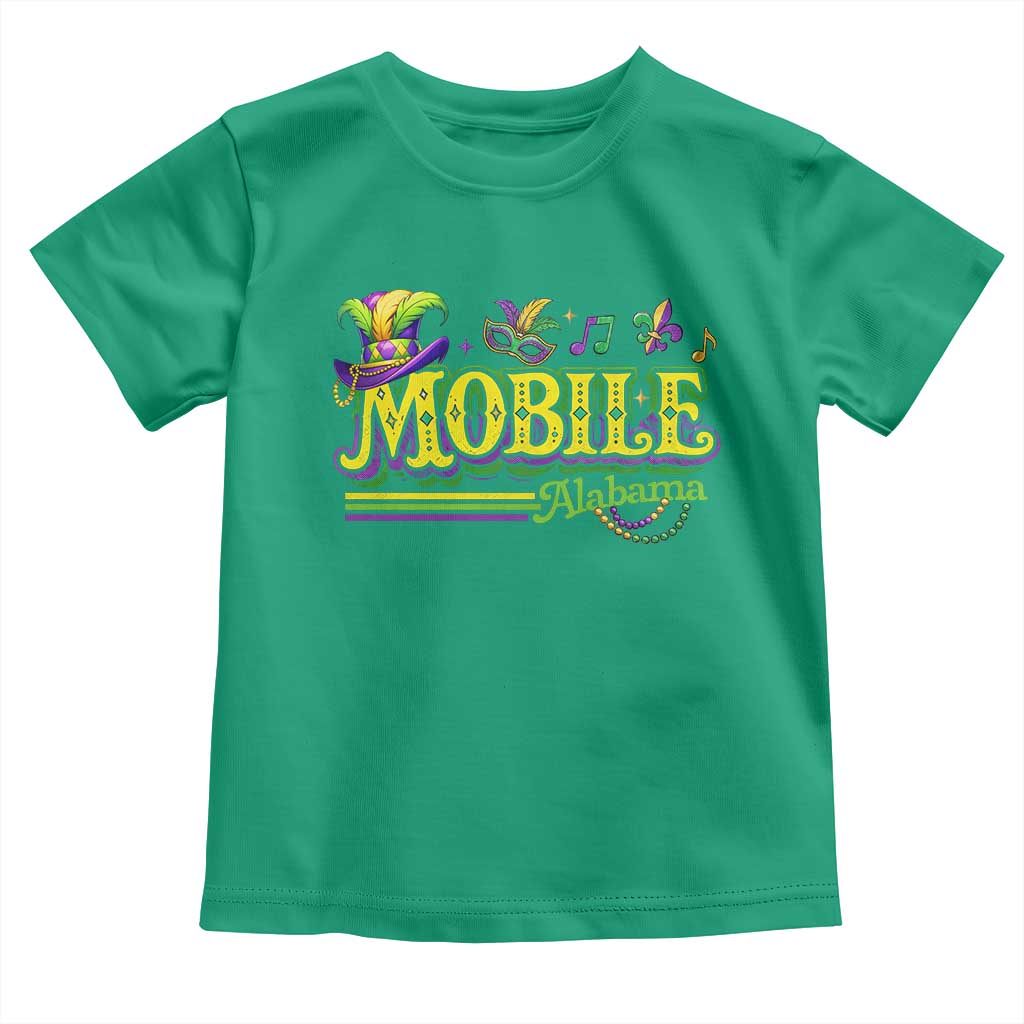 Mardi Gras Mobile Alabama AL Carnival Beads Toddler T Shirt
