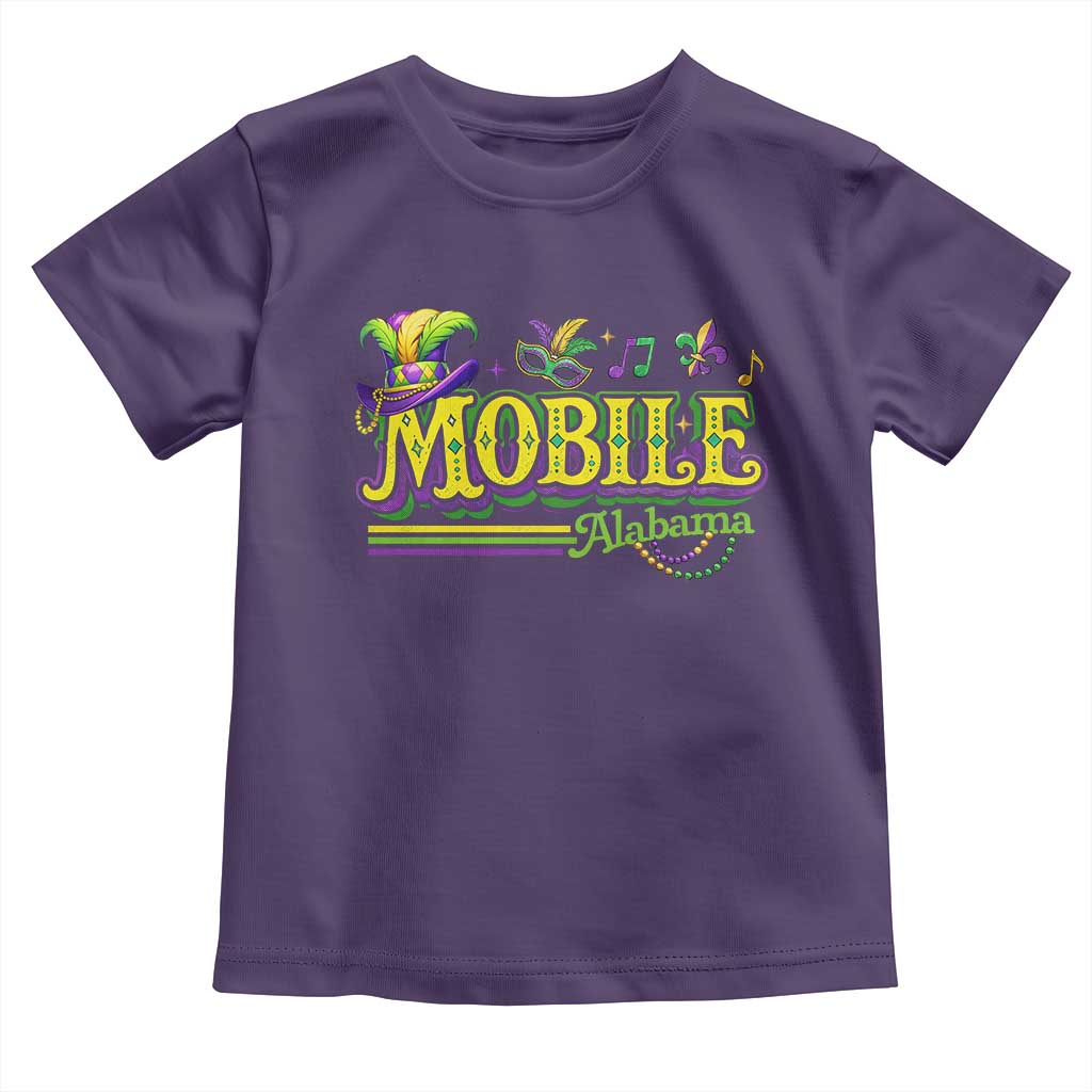 Mardi Gras Mobile Alabama AL Carnival Beads Toddler T Shirt