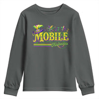 Mardi Gras Mobile Alabama AL Carnival Beads Youth Sweatshirt