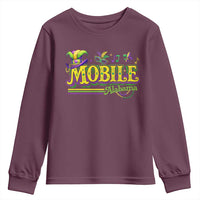 Mardi Gras Mobile Alabama AL Carnival Beads Youth Sweatshirt