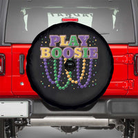 Funny Play Boosie Mardi Gras Spare Tire Cover Beads Fat Tuesday Carnival