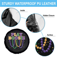 Funny Play Boosie Mardi Gras Spare Tire Cover Beads Fat Tuesday Carnival