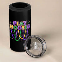 Funny Play Boosie Mardi Gras 4 in 1 Can Cooler Tumbler Beads Fat Tuesday Carnival