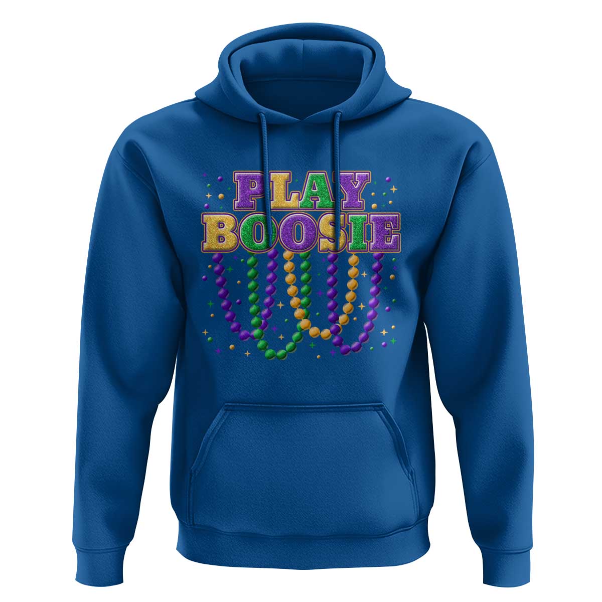 Funny Play Boosie Mardi Gras Hoodie Beads Fat Tuesday Carnival