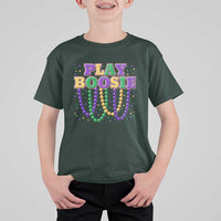 Funny Play Boosie Mardi Gras T Shirt For Kid Beads Fat Tuesday Carnival