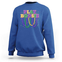 Funny Play Boosie Mardi Gras Sweatshirt Beads Fat Tuesday Carnival