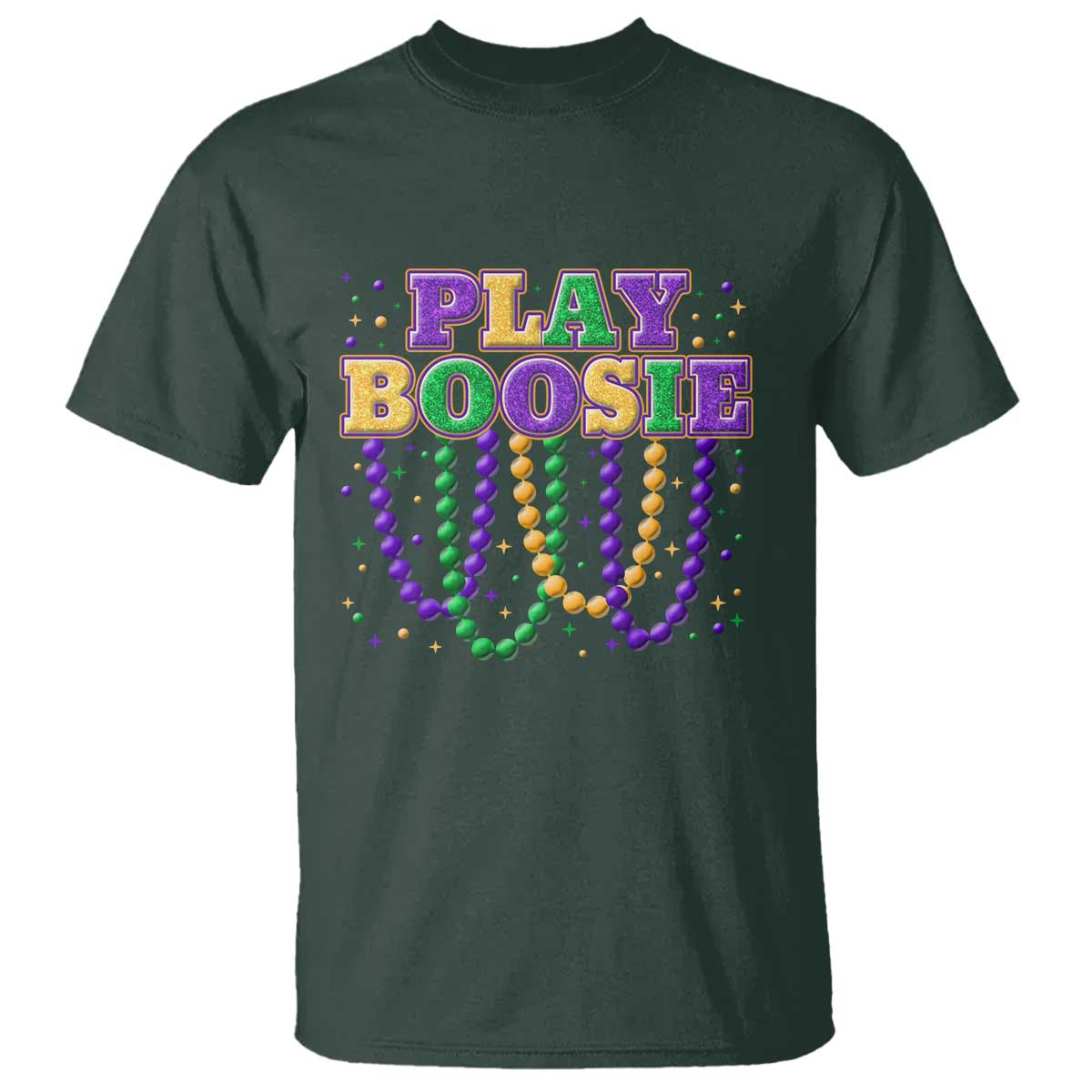 Funny Play Boosie Mardi Gras T Shirt Beads Fat Tuesday Carnival