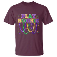 Funny Play Boosie Mardi Gras T Shirt Beads Fat Tuesday Carnival