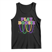 Funny Play Boosie Mardi Gras Tank Top Beads Fat Tuesday Carnival