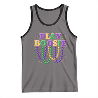 Funny Play Boosie Mardi Gras Tank Top Beads Fat Tuesday Carnival