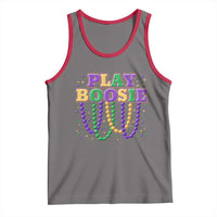 Funny Play Boosie Mardi Gras Tank Top Beads Fat Tuesday Carnival