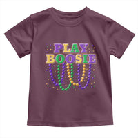 Funny Play Boosie Mardi Gras Toddler T Shirt Beads Fat Tuesday Carnival