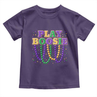 Funny Play Boosie Mardi Gras Toddler T Shirt Beads Fat Tuesday Carnival