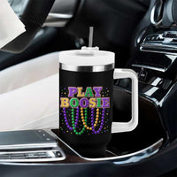 Funny Play Boosie Mardi Gras Tumbler With Handle Beads Fat Tuesday Carnival