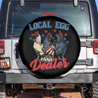 Funny Local Egg Dealer Spare Tire Cover Egg Farmer American Flag Chicken Easter