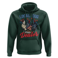 Funny Local Egg Dealer Hoodie Egg Farmer American Flag Chicken Easter