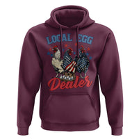 Funny Local Egg Dealer Hoodie Egg Farmer American Flag Chicken Easter