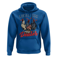 Funny Local Egg Dealer Hoodie Egg Farmer American Flag Chicken Easter