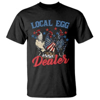Funny Local Egg Dealer T Shirt Egg Farmer American Flag Chicken Easter