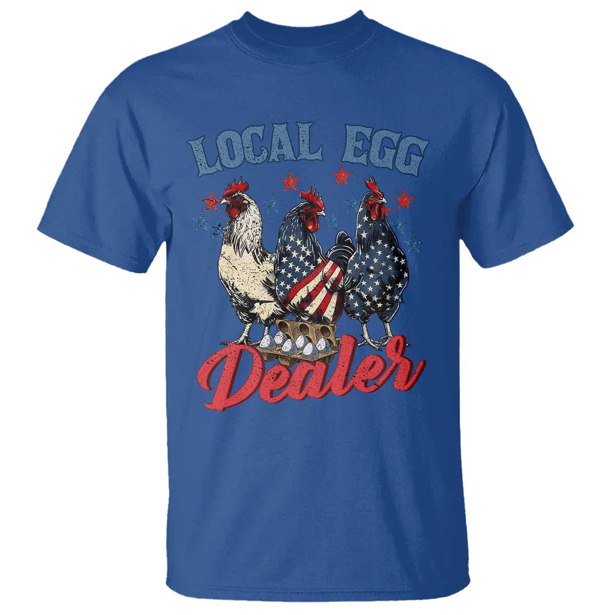 Funny Local Egg Dealer T Shirt Egg Farmer American Flag Chicken Easter