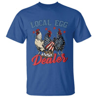 Funny Local Egg Dealer T Shirt Egg Farmer American Flag Chicken Easter