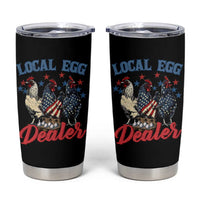 Funny Local Egg Dealer Tumbler Cup Egg Farmer American Flag Chicken Easter