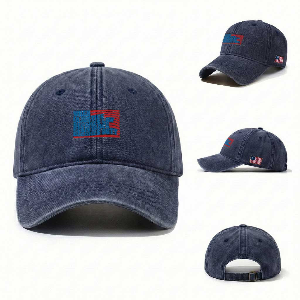 When Injustice Becomes Law Resistance Becomes Duty Washed Cotton Baseball Cap Thomas Jefferson Quotes