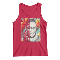 When Injustice Becomes Law Resistance Becomes Duty Tank Top RBG Quote