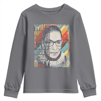 When Injustice Becomes Law Resistance Becomes Duty Youth Sweatshirt RBG Quote