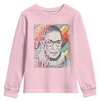 When Injustice Becomes Law Resistance Becomes Duty Youth Sweatshirt RBG Quote