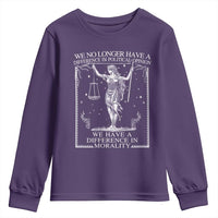 We No Longer Have A Difference In Political Opinion Youth Sweatshirt Justice Political
