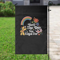 Have The Day You Voted For Garden Flag Retro Rainbow - Wonder Print Shop