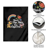 Have The Day You Voted For Garden Flag Retro Rainbow - Wonder Print Shop