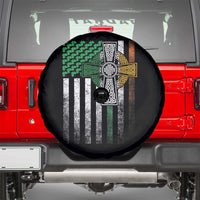 Irish Pride Spare Tire Cover American Flag Celtic Cross Shamrock St Patrick's Day