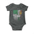 Irish Pride Baby Onesie American Flag Celtic Cross Shamrock St Patrick's Day