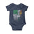 Irish Pride Baby Onesie American Flag Celtic Cross Shamrock St Patrick's Day