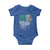 Irish Pride Baby Onesie American Flag Celtic Cross Shamrock St Patrick's Day