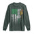 Irish Pride Long Sleeve Shirt American Flag Celtic Cross Shamrock St Patrick's Day