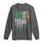 Irish Pride Long Sleeve Shirt American Flag Celtic Cross Shamrock St Patrick's Day
