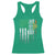 Irish Pride Racerback Tank Top American Flag Celtic Cross Shamrock St Patrick's Day