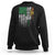 Irish Pride Sweatshirt American Flag Celtic Cross Shamrock St Patrick's Day